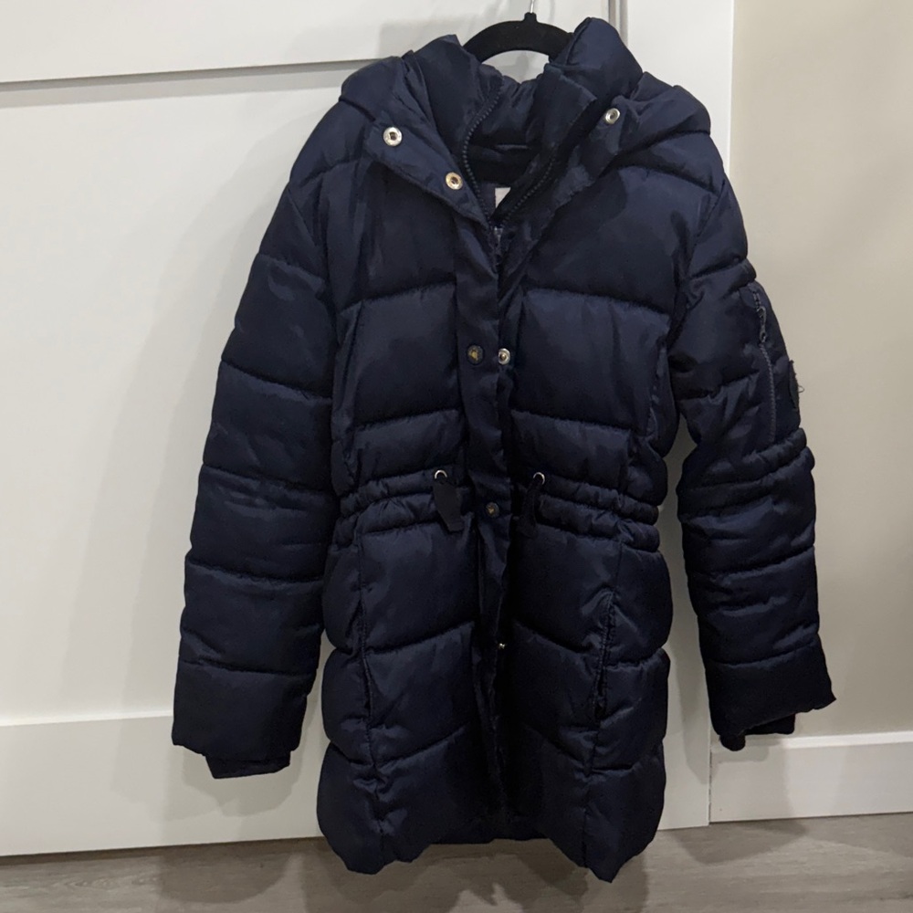 GAP Kids girls Dark Blue puffer jacket sz M